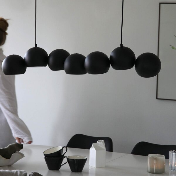 Lampada a sospensione Markslöjd, Cupolo, dimmerabile, Nero, Soggiorno, Metallo, Moderno