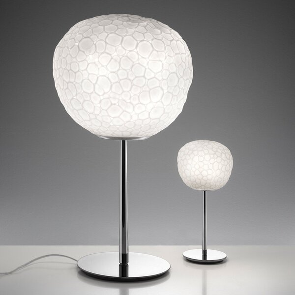Lampade da tavolo Artemide, Meteorite, Bianco, Soggiorno, Vetro, Design