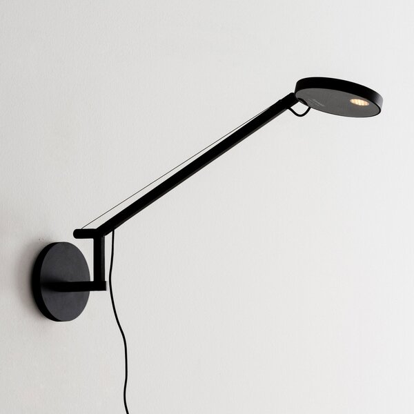 Applique da parete Artemide, Demetra Micro, dimmerabile, Nero, Studio / Ufficio, Metallo, Design