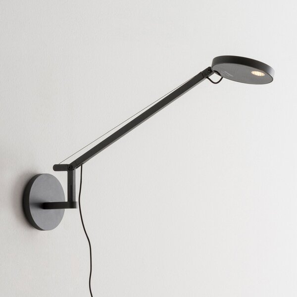 Applique da parete Artemide, Demetra Micro, dimmerabile, Nero, Studio / Ufficio, Metallo, Design