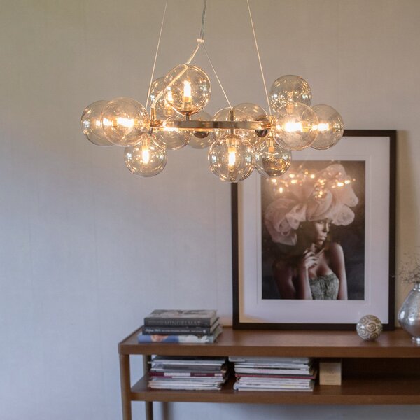 Lampada a sospensione By Rydéns, Splendor, dimmerabile, Beige, Soggiorno, Vetro
