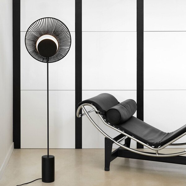 Lampada da terra Forestier, Oyster, Nero, Soggiorno, Metallo, Design