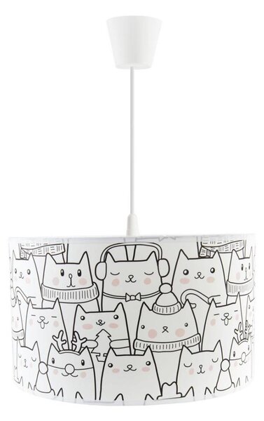 Lampadario a sospensione per bambini CATS 1xE27/60W/230V