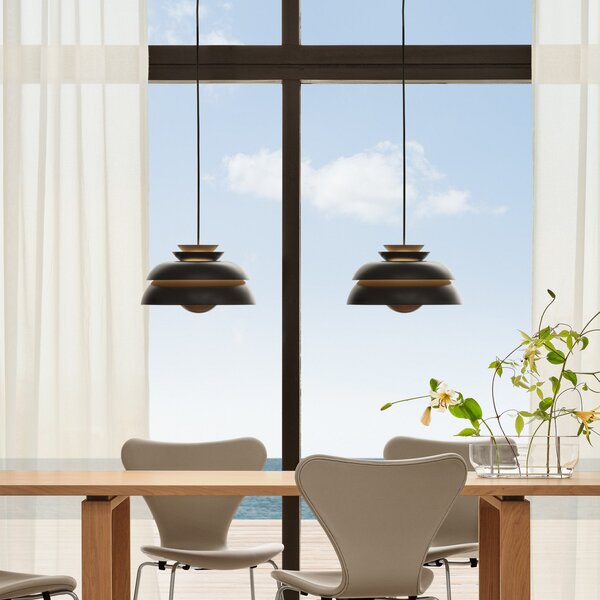 Lampada a sospensione FRITZ HANSEN, Concert P1, dimmerabile, Nero, Soggiorno, Metallo, Design