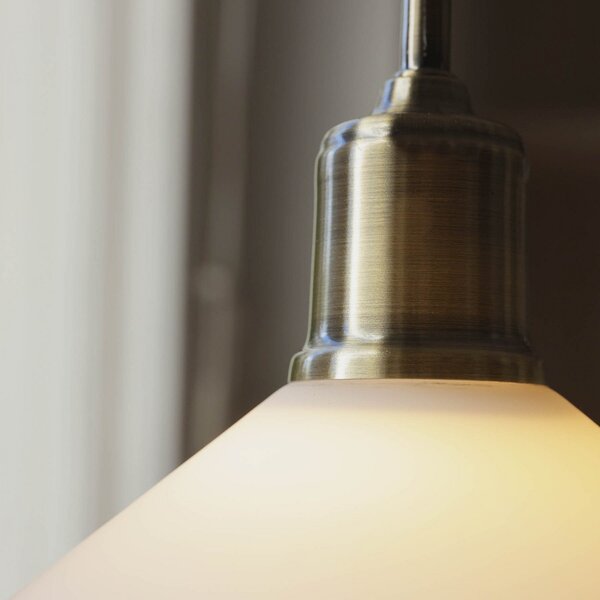Lampada a sospensione Markslöjd, Vela, Bianco, Soggiorno, Vetro