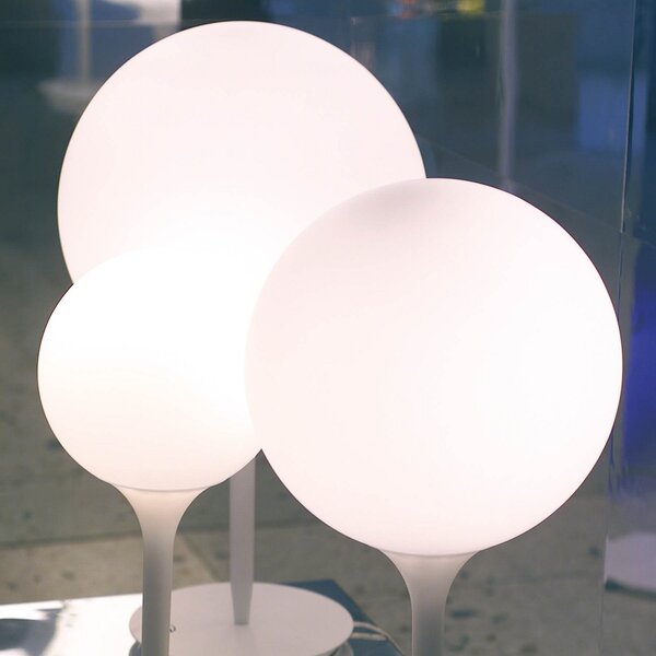 Lampade da tavolo Artemide, Castore, dimmerabile, Bianco, Soggiorno, Plastica, Design
