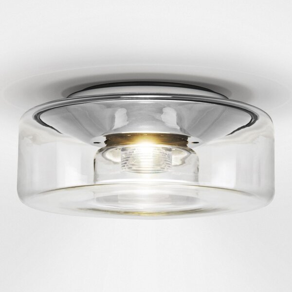 Plafoniera Serien Lighting, Curling S, dimmerabile, Trasparente, Soggiorno, Plastica, Moderno