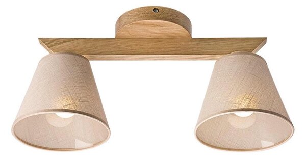 Lampadario ANTONIO 2xE14/40W/230V rovere a soffitto