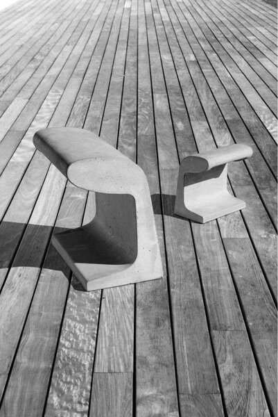 Applique da parete Nemo Lighting, Grigio, Terrazza, Cemento