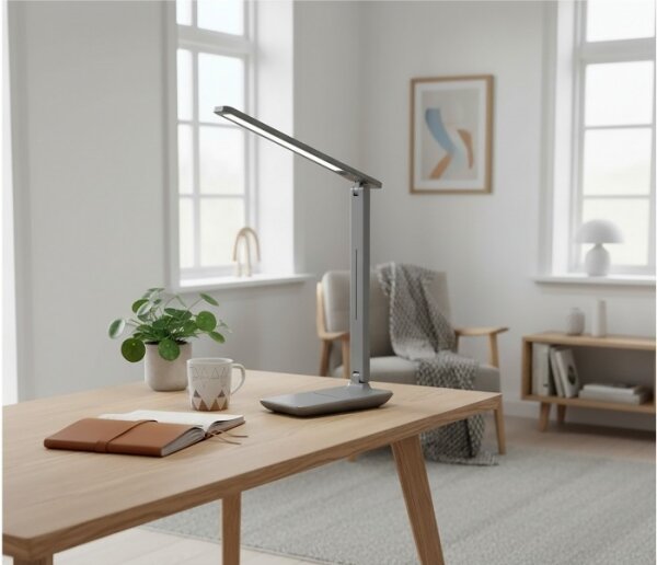 Lampada da tavolo LED dimmerabile NOBLITE N LED/7W/230V 3000/4000/6500K grigia
