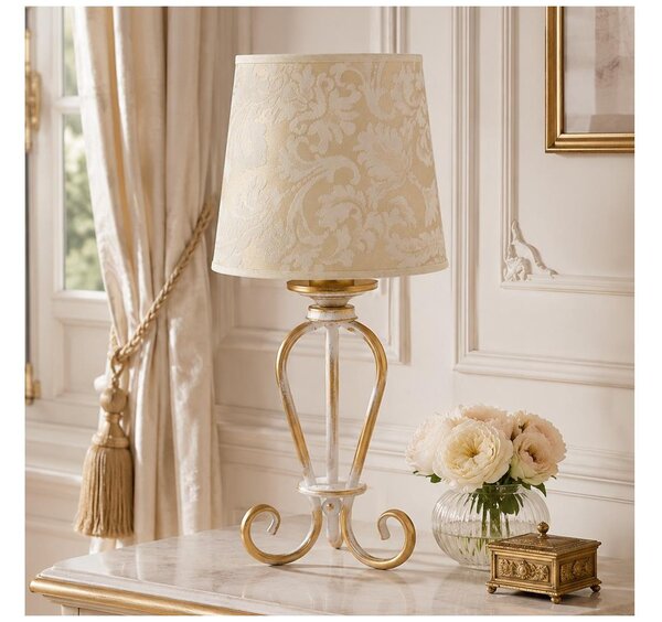 Brilagi - Lampada da tavolo SONIA 1xE27/15W/230V crema/patina