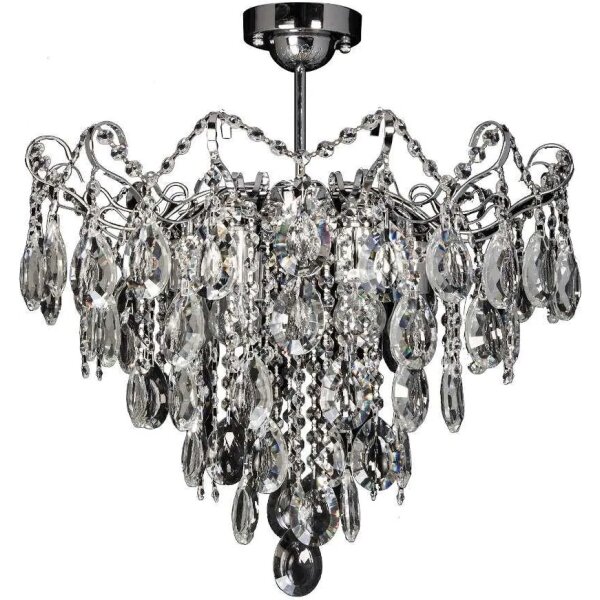 Lampadario a stelo in cristallo 6xE27/60W/230V