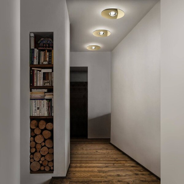 Plafoniera Lodes, dimmerabile, Bronzo / Ottone anticato, Metallo