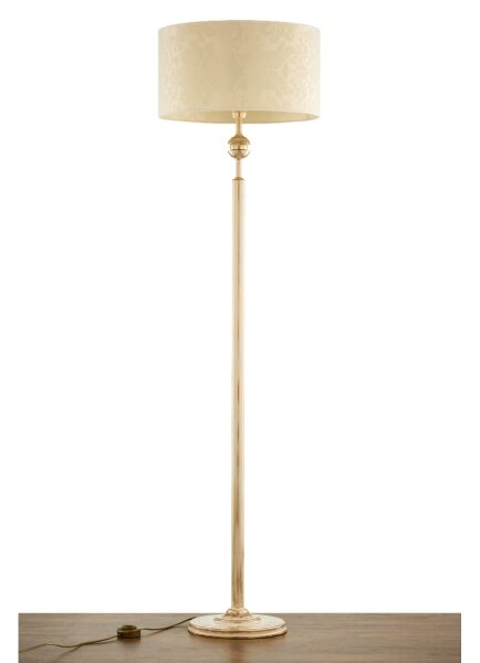 Brilagi - Lampada da terra SAPHIRE 1xE27/15W/230V crema/oro/patina