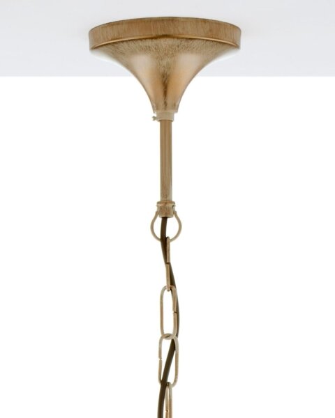 Brilagi - Lampadario a catena SAPHIRE 1xE27/15W/230V crema/oro/patina