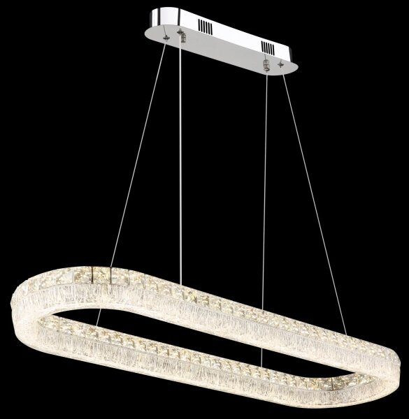 Globo 67387-40 - Lampada a sospensione LED dimmerabile su cavo LAUREL 40W/230V trasparente+telecomando