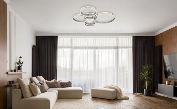 Globo 67260-120 - Plafoniera LED dimmerabile RUBIO 120W/230V 90x114 cm + telecomando