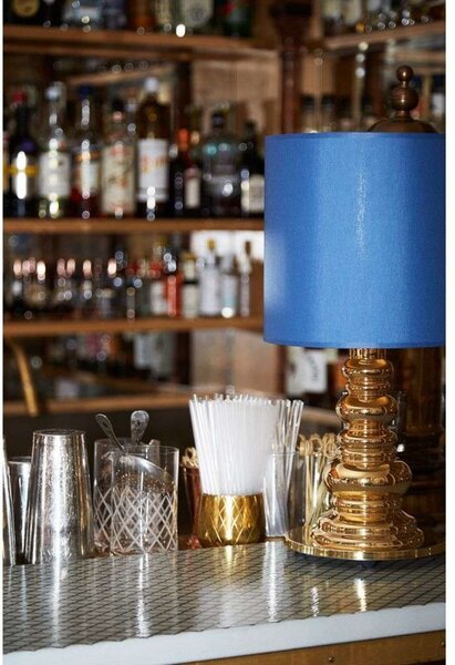 Punk Deluxe Lampada Da Tavolo Blue Paralume - Design By Us