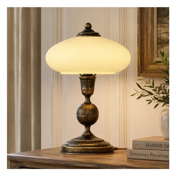 Brilagi - Lampada da tavolo MOLLERO 1xE14/11W/230V bronzo/patina