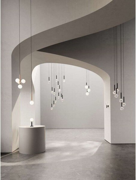 Lampadari Nuura Aps, Miira 3, dimmerabile, Grigio, Sala da pranzo, Metallo, Scandinavo