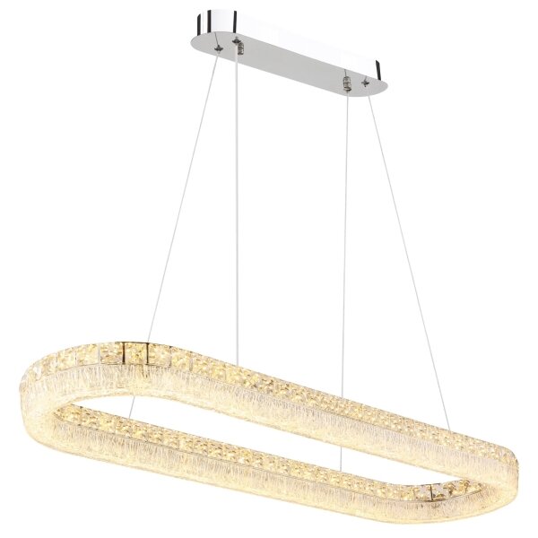 Globo 67387-40 - Lampada a sospensione LED dimmerabile su cavo LAUREL 40W/230V trasparente+telecomando