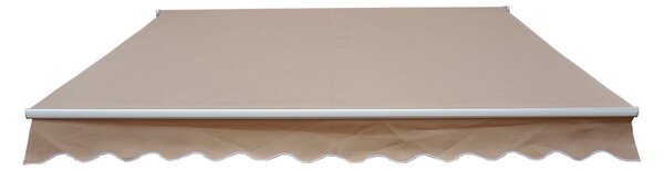 Outsunny Tenda da Sole Avvolgibile 180×70cm con Angolazione 0-120°, Tenda a Caduta  da Esterno in Alluminio e Poliestere Anti UV, Rosso Braccio Rullo 0-120°