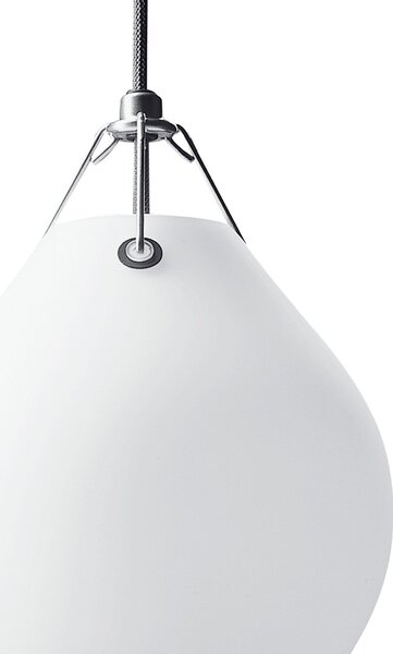 Lampada a sospensione Louis Poulsen, Moser, dimmerabile, Bianco, Soggiorno, Vetro, Design