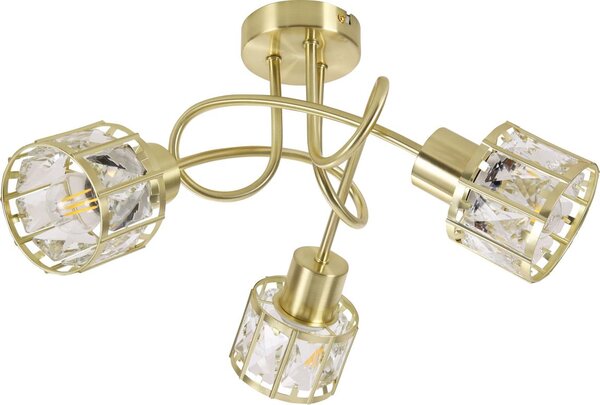 Lampadario da soffitto ZAHARA 3xE27/10W/230V dorato