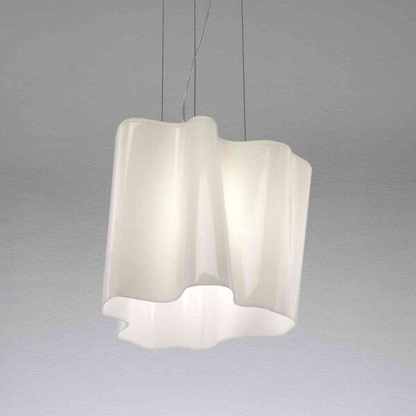 Lampada a sospensione Artemide, Logico, dimmerabile, Bianco, Soggiorno, Vetro, Design