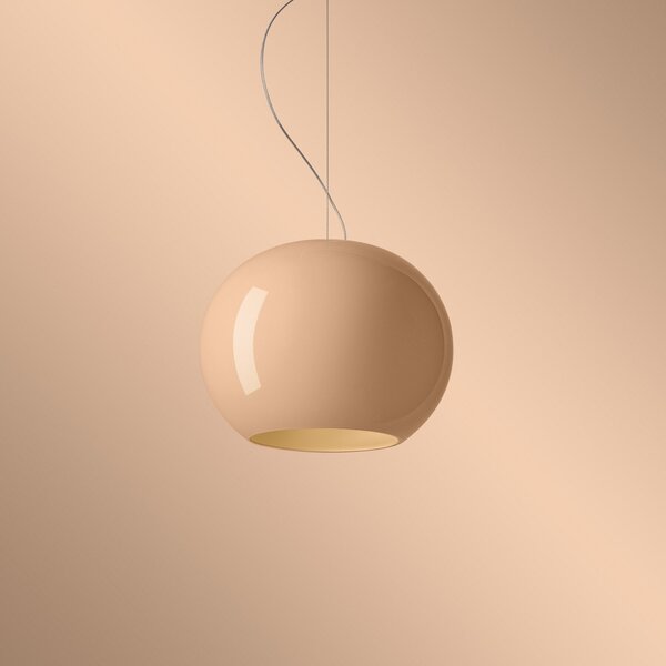 Lampada a sospensione Foscarini, Buds 3, dimmerabile, Beige, Soggiorno, Vetro, Design