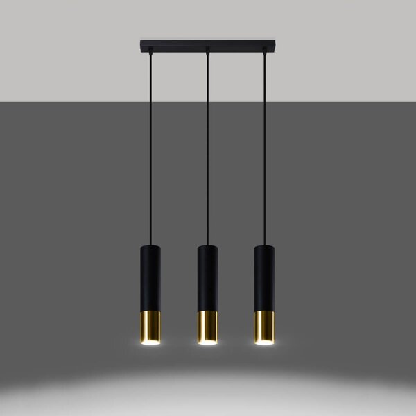 Lampada a Sospensione 3xGU10 in Acciaio LOOPEZ 3L