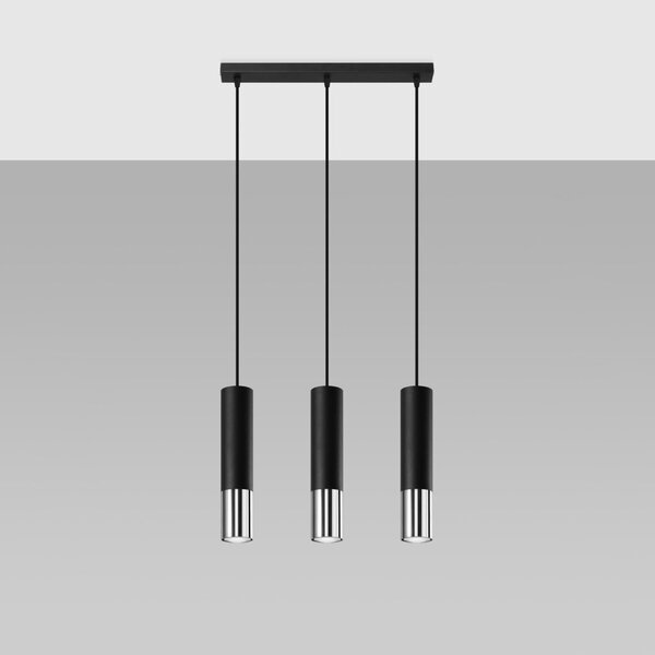 Lampada a Sospensione 3xGU10 in Acciaio LOOPEZ 3L