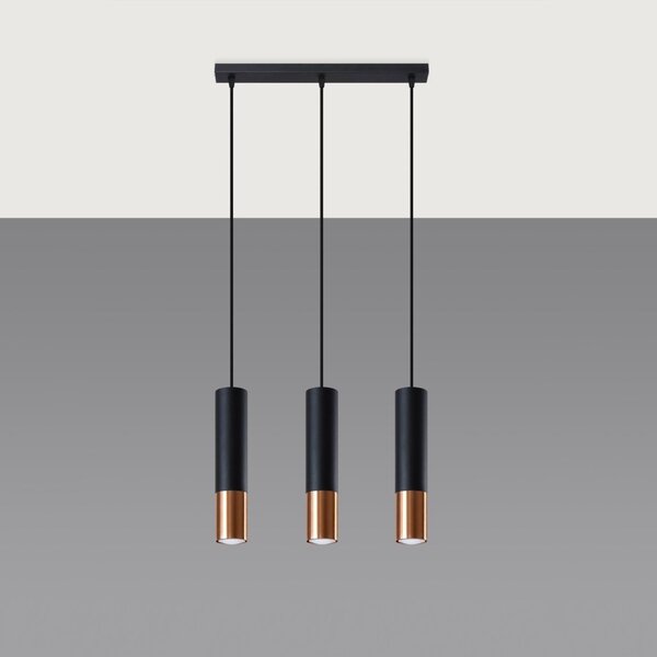 Lampada a Sospensione 3xGU10 in Acciaio LOOPEZ 3L
