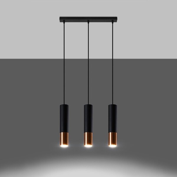 Lampada a Sospensione 3xGU10 in Acciaio LOOPEZ 3L