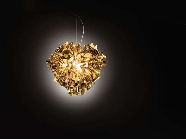 Lampada a sospensione Slamp, Dorato / Ottone, Soggiorno, Plastica