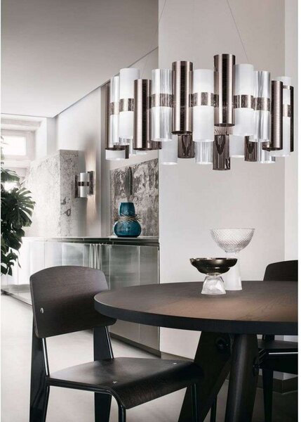 Lampada a sospensione Slamp, Metallizzato, Soggiorno, Plastica