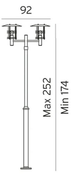 Lampade da esterno Norlys, Metallizzato, Metallo