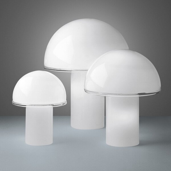 Lampade da tavolo Artemide, Onfale, Bianco, Soggiorno, Vetro, Design