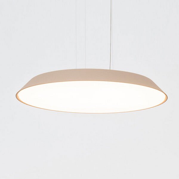 Lampada a sospensione Artemide, Febe, dimmerabile, Beige, Soggiorno, Plastica, Moderno