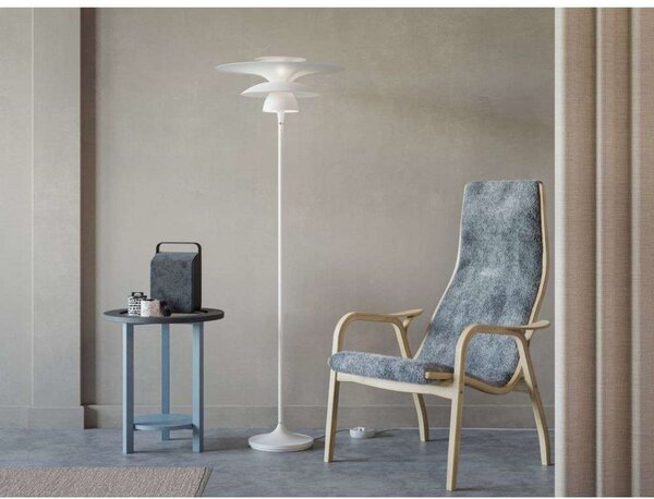 Lampada da terra Belid, Bianco, Soggiorno, Metallo