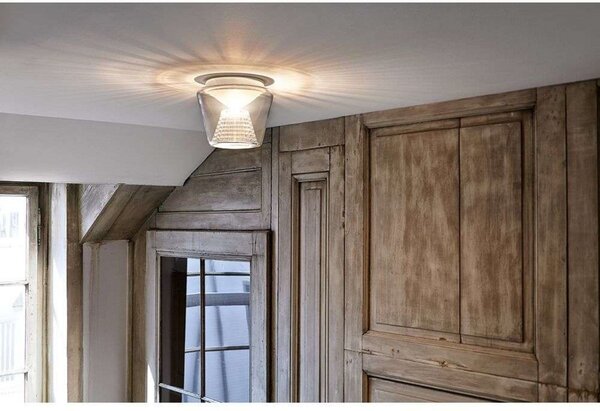 Plafoniera Serien Lighting, dimmerabile, Trasparente, Soggiorno, Vetro
