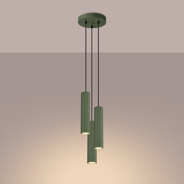 Lampada a Sospensione 3xGU10 in Alluminio KARBON 3P
