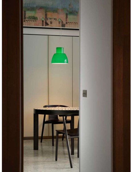 Lampada a sospensione Nemo Lighting, dimmerabile, Verde, Soggiorno, Vetro