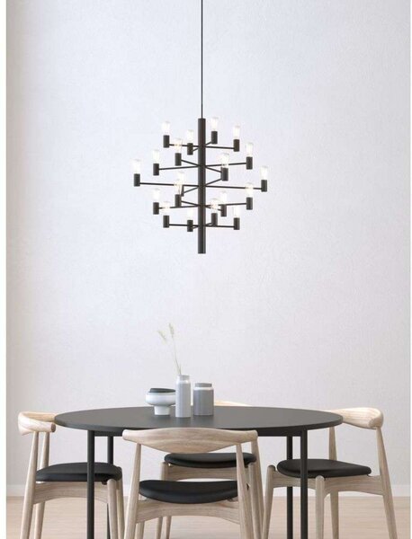 Manola 20 Lampadario Nero Dimmerabile LED - Herstal