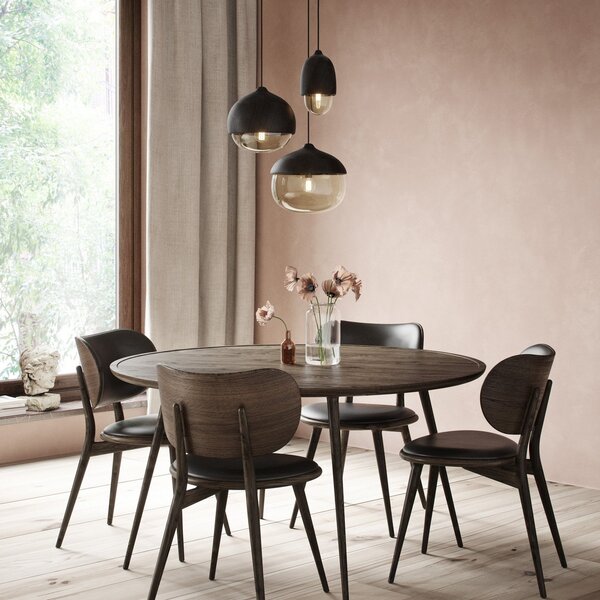 Lampada a sospensione MATER, Terho L, dimmerabile, Nero, Soggiorno, Legno, Design