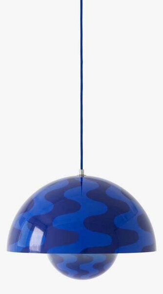 Lampada a sospensione &Tradition, Flowerpot VP7, dimmerabile, Blu, Soggiorno, Metallo, Design