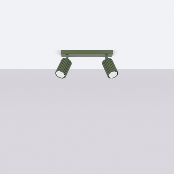 Plafoniera da Soffitto 2xGU10 in Alluminio KARBON 2