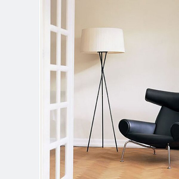 Lampada da terra Santa & Cole, dimmerabile, Beige, Soggiorno, Metallo, Design