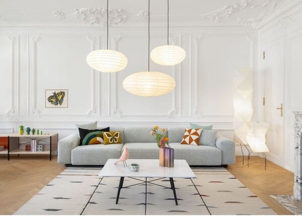 Lampada a sospensione Vitra, Bianco, Soggiorno, Carta / Cartone