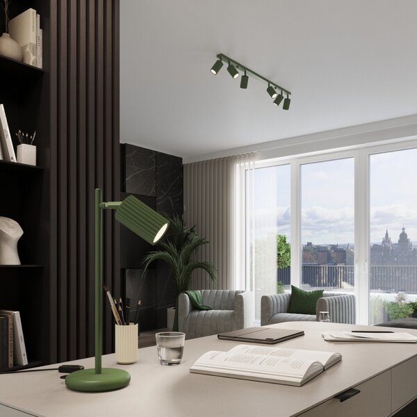 Plafoniera da soffitto 4xGU10 in Alluminio KARBON 4L